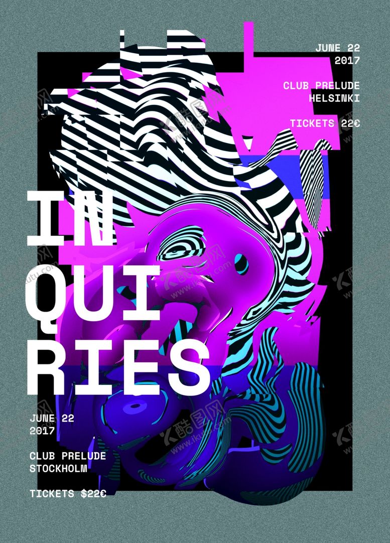 编号：29776309211947114319【酷图网】源文件下载-蒸汽波海报