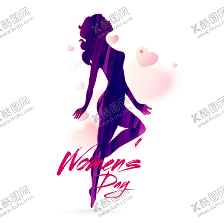 编号：96283109192347288532【酷图网】源文件下载-妇女节女性剪影