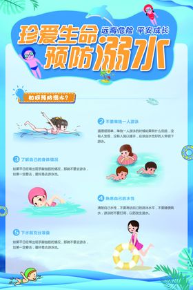 预防泥石流公益宣传活动海报素材