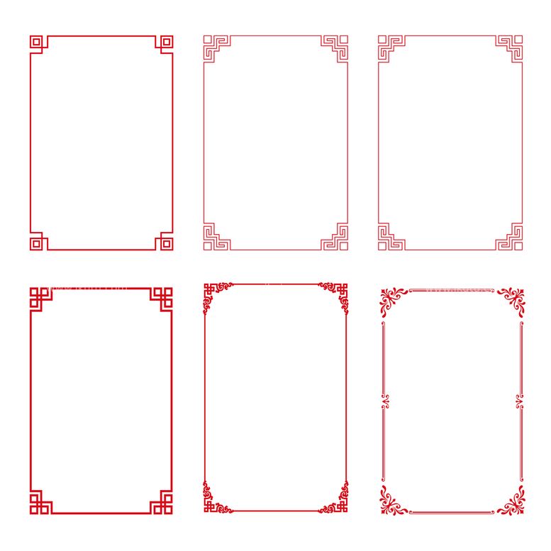 编号：38526009300003441758【酷图网】源文件下载-红色边框