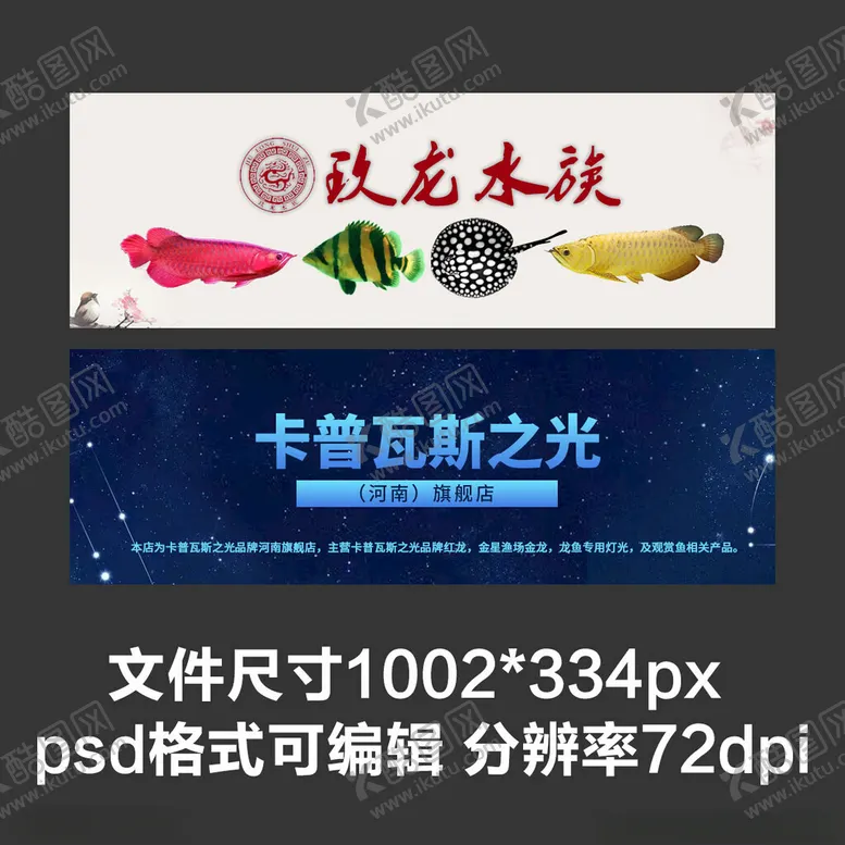 编号：20118402222327331834【酷图网】源文件下载-水族观赏鱼业务宣传海报轮播