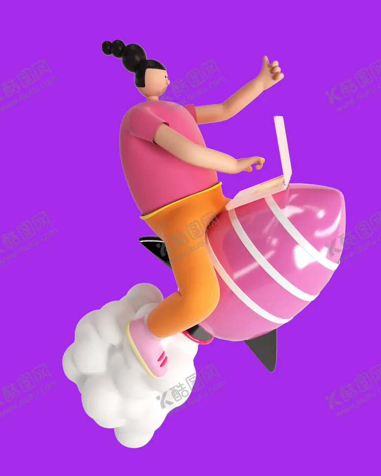 编号：38524609132342504976【酷图网】源文件下载-3D动画女孩3D素材3D人物
