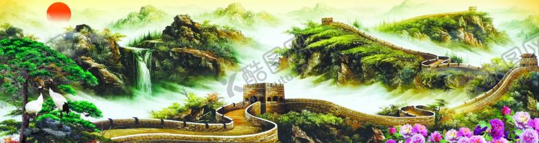 编号：22820305121227265424【酷图网】源文件下载-大好河山长城