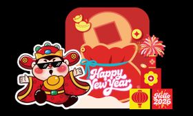 财神美陈赢大奖堆头美陈