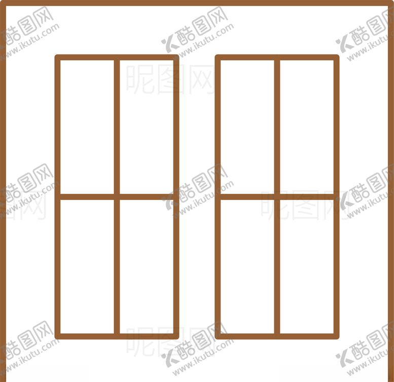 编号：63059610312250473051【酷图网】源文件下载-复式门