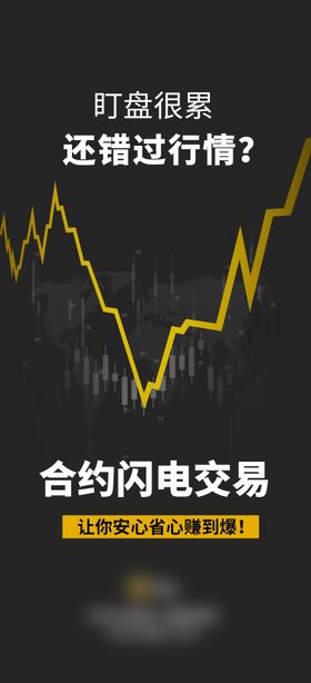 合约交易黑金海报