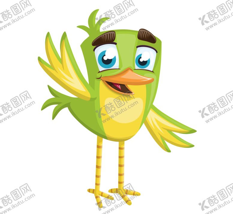 编号：93213409160656373395【酷图网】源文件下载-绿色的鸟