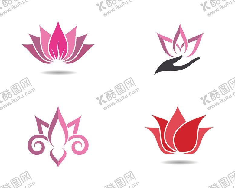 编号：23907106151452144039【酷图网】源文件下载-抽象荷花图标