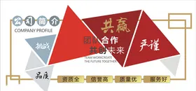企业文化墙公司公司展板展板背景
