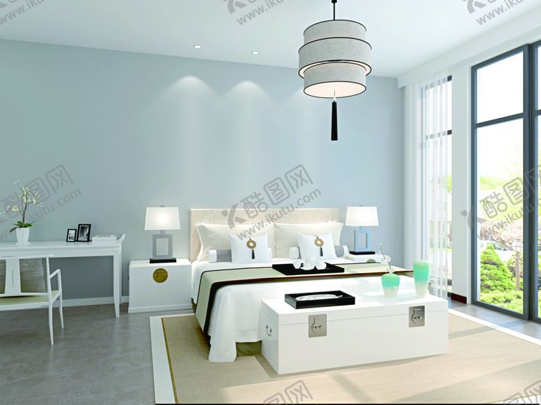 编号：10254310080538526014【酷图网】源文件下载-现代新中式效果图PSD分层