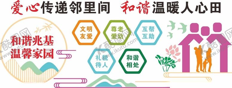 编号：42790301162345361100【酷图网】源文件下载-小区文化墙