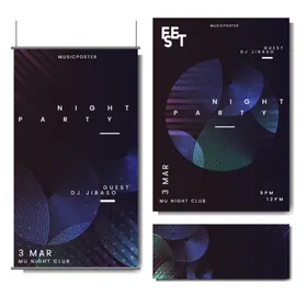 时尚海报艺术简洁活动曲线