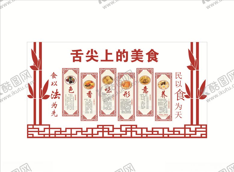 编号：83421510021502597019【酷图网】源文件下载-餐饮文化墙展板