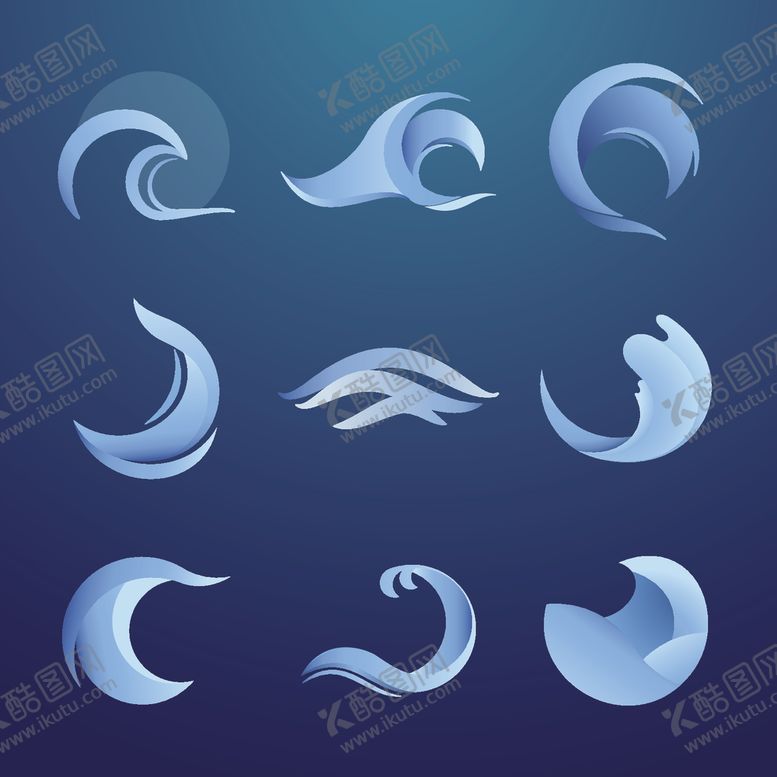 编号：55863801311010422691【酷图网】源文件下载-波浪矢量