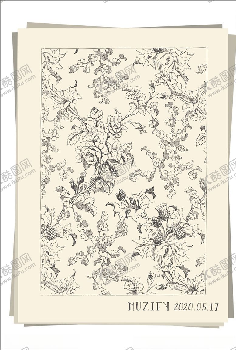 编号：91706510310839562566【酷图网】源文件下载-黄花蓟花卉底纹