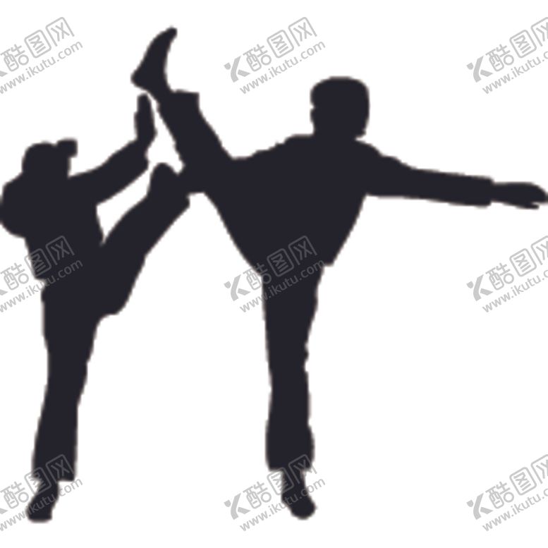 编号：16348204120355378100【酷图网】源文件下载-武术格斗剪影