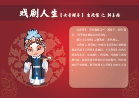 卡通京剧人物--韩玉娘