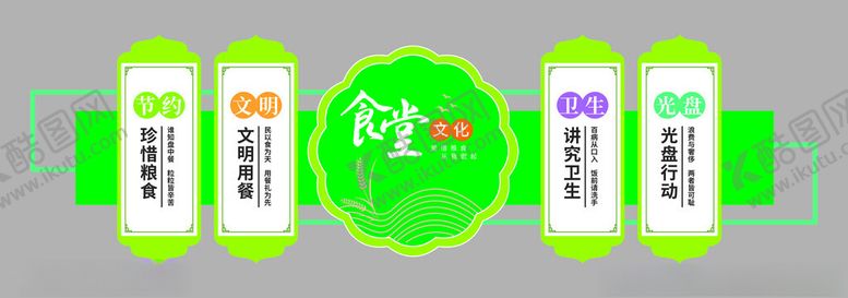 编号：24544904131516101281【酷图网】源文件下载-食堂文化墙