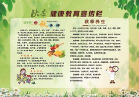 秋季健康宣传栏
