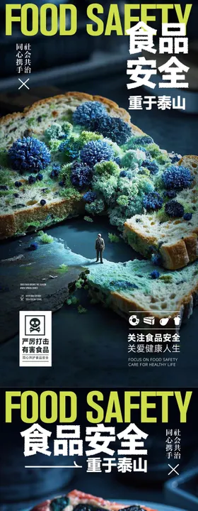 食品安全创意海报