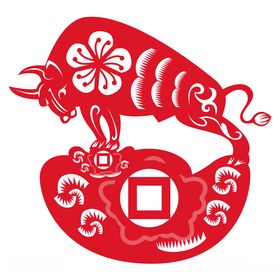 年画牛剪纸牛