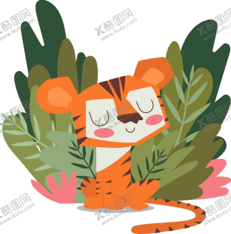 编号：38224109280902027419【酷图网】源文件下载-卡通老虎
