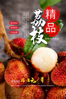 荔枝海报新鲜荔枝妃子笑荔枝