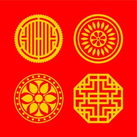 中国风花纹