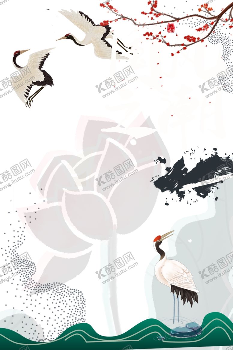 编号：54261110171546271448【酷图网】源文件下载-古风水墨背景素材