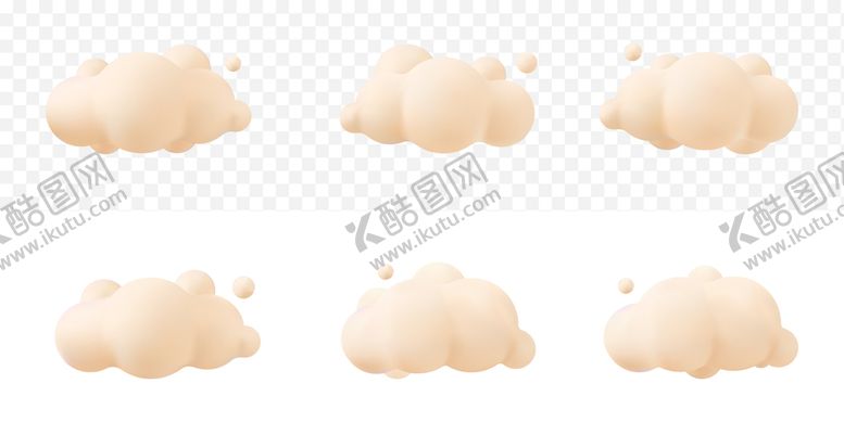 编号：98274110031628403152【酷图网】源文件下载-立体感云朵