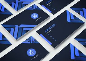 矢量名片模板科技简约企业古典