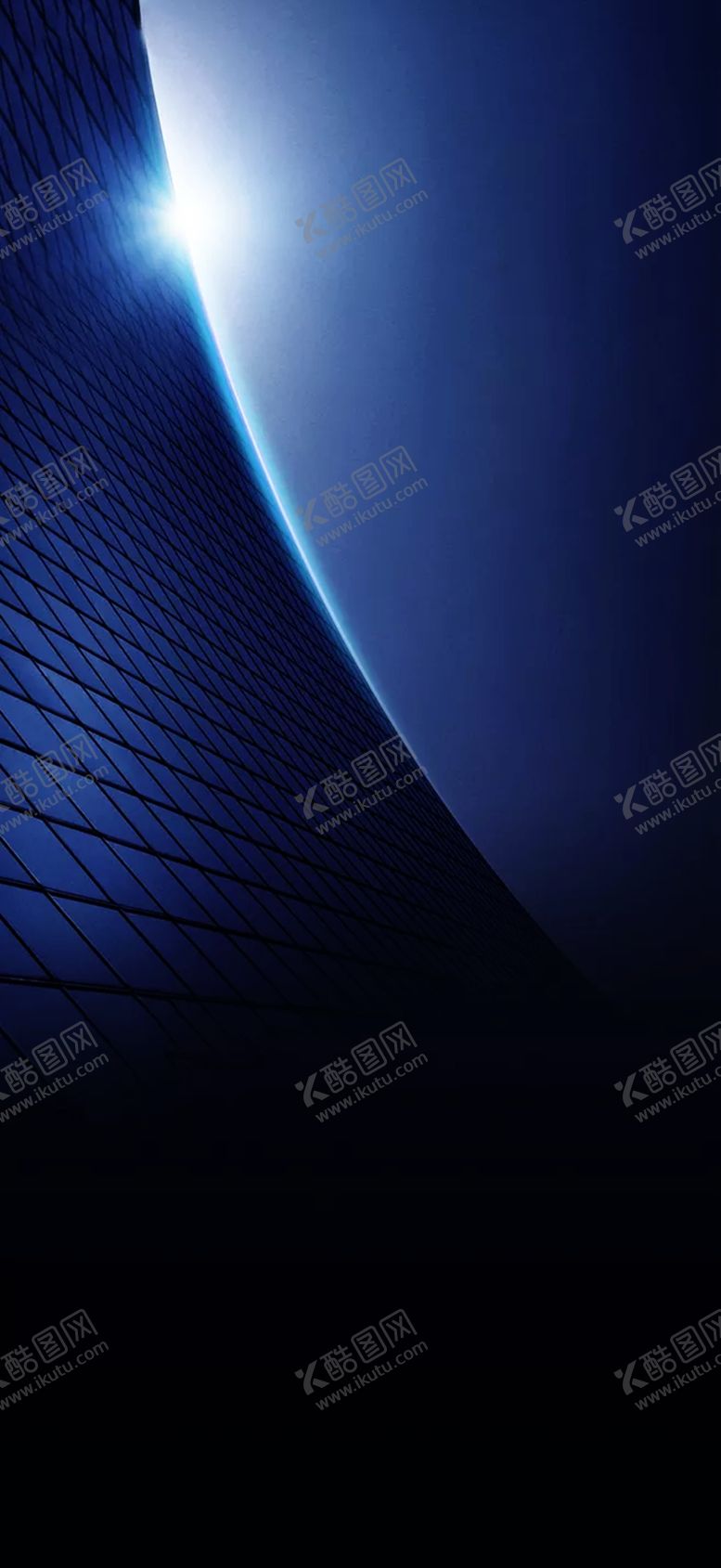 编号：79676206160508332851【酷图网】源文件下载-蓝色城市玻璃反光玻璃墙
