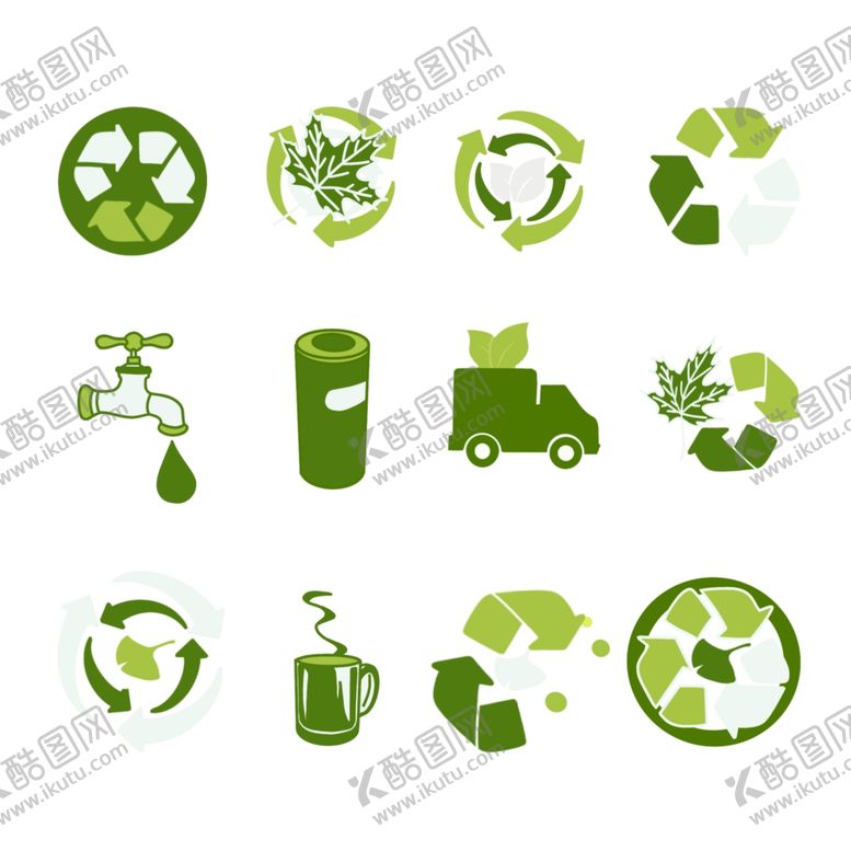 编号：19025209112122436952【酷图网】源文件下载-环保图标