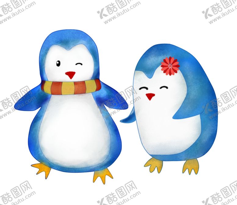 编号：59785409282355106811【酷图网】源文件下载-卡通企鹅插画