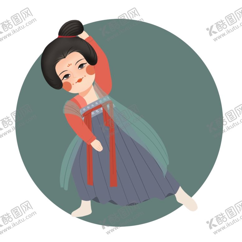 编号：98601207011158285281【酷图网】源文件下载-卡通侍女图