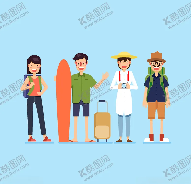 编号：80814009241419095869【酷图网】源文件下载-旅客游客