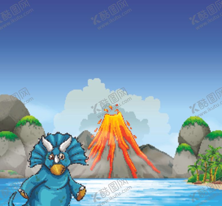 编号：19558710111109097829【酷图网】源文件下载-卡通恐龙
