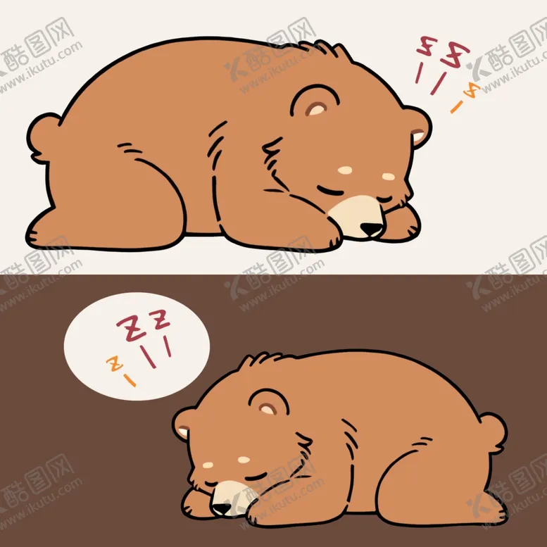 编号：24889403082359194758【酷图网】源文件下载-可爱小睡熊