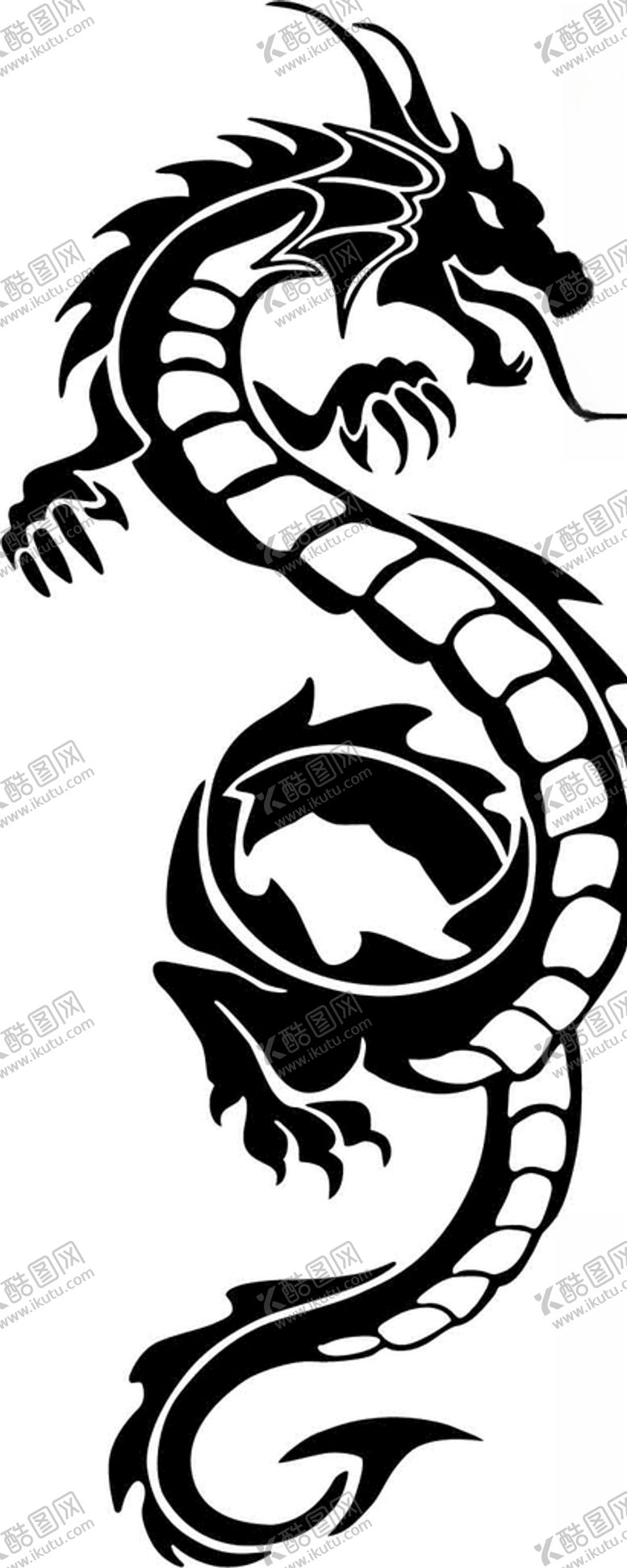 编号：24267509150023409573【酷图网】源文件下载-龙王飞龙龙线条龙