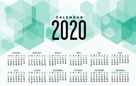 2020年日历