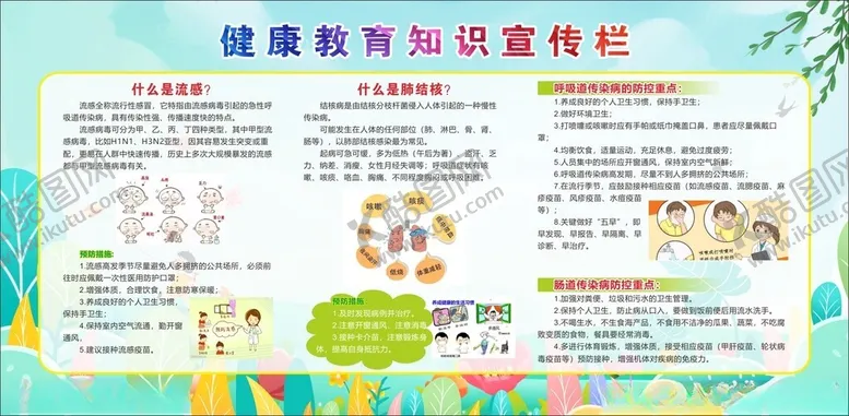编号：36104602030844061021【酷图网】源文件下载-健康教育知识宣传栏