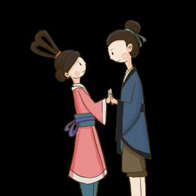七夕素材情人节心喜鹊