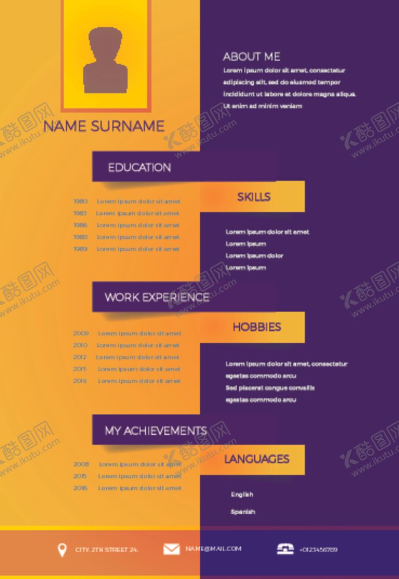 编号：25540707121845458987【酷图网】源文件下载-简历