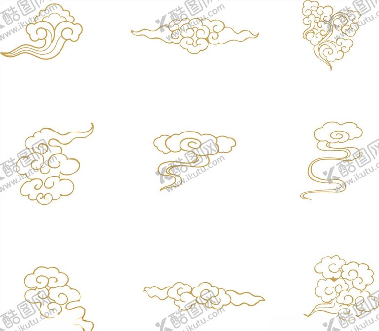 编号：59251609200622239261【酷图网】源文件下载-矢量祥云元素