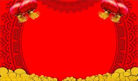 喜庆红色装饰背景