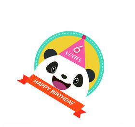 卡通生日祝福贴纸