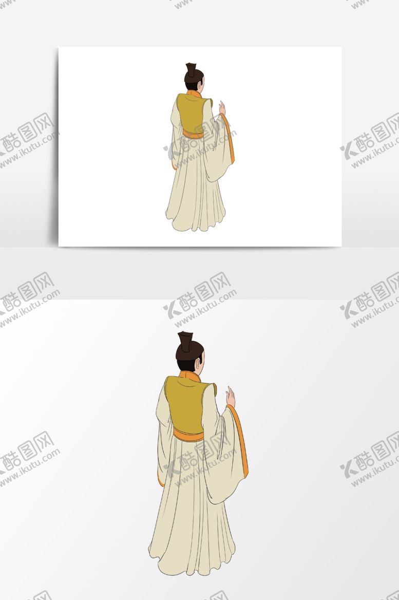 编号：81819310300104069990【酷图网】源文件下载-淡彩国画人物