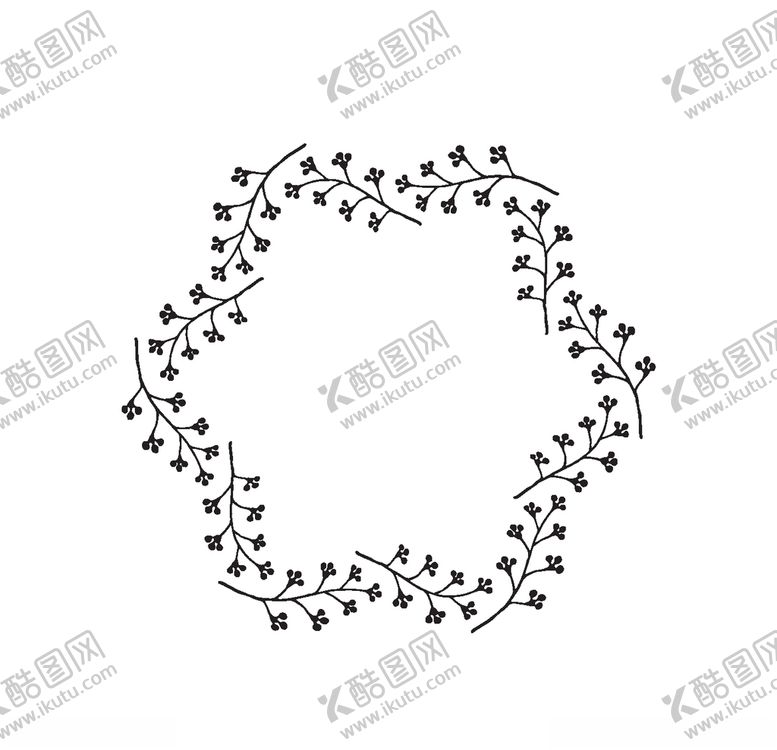编号：47686205060617154424【酷图网】源文件下载-手绘花藤边框