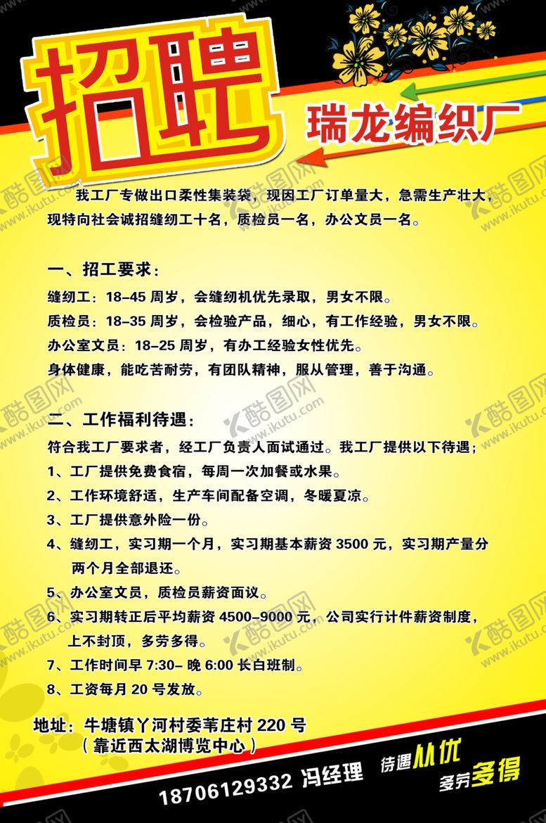 编号：74498210070830057991【酷图网】源文件下载-招聘广告