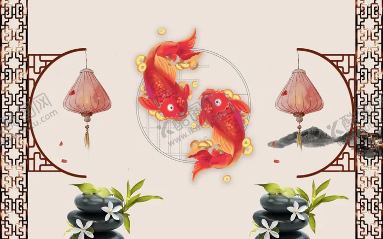 编号：55425306241644022162【酷图网】源文件下载-中国风背景墙